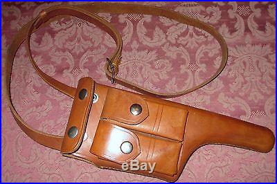GERMAN MAUSER C96 BROOMHANDLE LEATHER HOLSTER REPLICA NEW