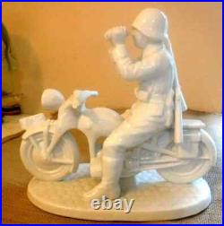 GERMAN WW2 Porcelain Motorcyclist GERMAN WW2 Porcelain Motorcyclist