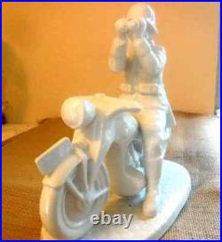 GERMAN WW2 Porcelain Motorcyclist GERMAN WW2 Porcelain Motorcyclist