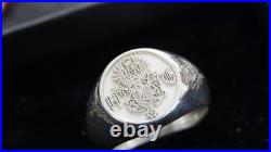 GERMAN WWII PURE 925 SILVER H G Reichmarshal Signed RING Size 11