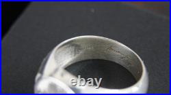 GERMAN WWII PURE 925 SILVER H G Reichmarshal Signed RING Size 11