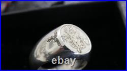 GERMAN WWII PURE 925 SILVER H G Reichmarshal Signed RING Size 11