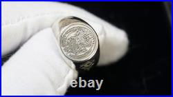 GERMAN WWII PURE 925 SILVER Herman G Reichmarshal Signed RING Size 10