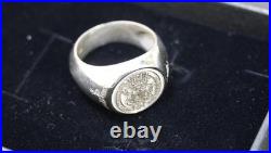 GERMAN WWII PURE 925 SILVER Herman G Reichmarshal Signed RING Size 10