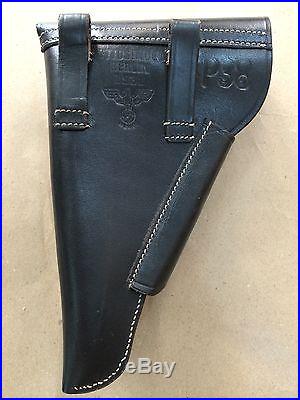 GERMAN WWII P-38 P38 SOFTSHELL HOLSTER BLACK (Repro) MARKED