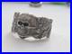 GERMAN WWII SILVER 800 SKULL RING Size 11 11.5