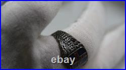 GERMAN WWII VIKING Division SILVER 800 Enamel RING Yellow Var