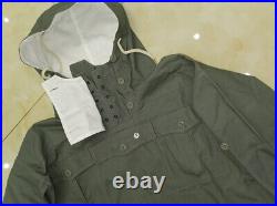 German Army Mouse Grey Reversible Mountain Smock Jacket Wwii Repro Size S