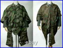 German Army Splinter Camo Reversible Poncho Tent Zeltbahn