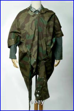 German Army Splinter Camo Reversible Poncho Tent Zeltbahn