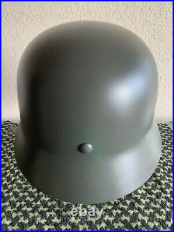 German Army WWII M35 Steel Helmet Stahlhelm WW2 Shell Size 70 With Heer Decals