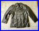 German Black Leather U-Boat Jacket Kriegsmarine