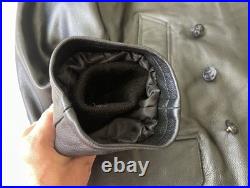 German Black Leather U-Boat Jacket Kriegsmarine German Black Leather U-Boat Jacket Kriegsmarine