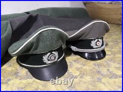 German Caps hats Set of two ww2 german crusher hats