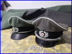 German Caps hats Set of two ww2 german crusher hats