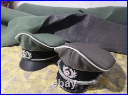 German Caps hats Set of two ww2 german crusher hats