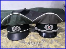 German Caps hats Set of two ww2 german crusher hats