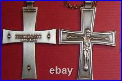 German Chaplain's Cross with ROLLO neck chain-Catholic Version-RARE