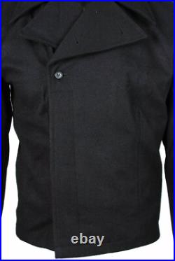 German Elite Panzer Black Wool Outdoors Jacket & Pants Set Size M Wwii Repro