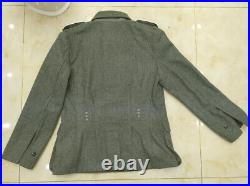 German Em M40 Field Grey Green Wool Jacket & Trousers Suit Size XL Wwii Repro