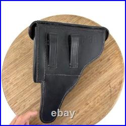 German Hardshell WWII Reproduction P38 Leather P-38 Luger Holster-Black