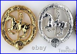 German Horseman's Badge Gold, Silver, Bronze Full Set Reproduction Badges
