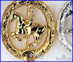German Horseman's Badge Gold, Silver, Bronze Full Set Reproduction Badges