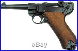 German Luger Parabellum P-08 with Wood Grips Non Firing Replica