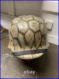 German M35 Chicken Wire Camo Helmet Reproduction ET68