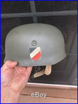 German M38 Paratrooper Fallschirmjager WW2 Reproduction Helmet WWII