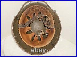 German M40/55 helmet size 66/59, army paint, liner and wire