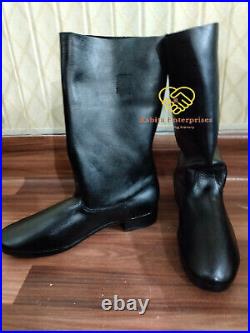 German Marching Boots Black Size 5 to 15 Ww2