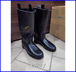 German Marching Boots Black Size 5 to 15 Ww2