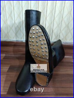 German Marching Boots Black Size 5 to 15 Ww2