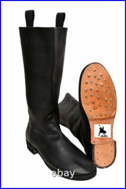 German Marching Boots Black Size 5 to 15 Ww2 All duties included