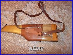 German Mauser Broomhandle C96 Reproduction Leather Holster and Stock