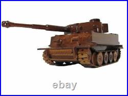 German Military WWII Tiger 1 Panzer Tank Mahogany Wood Wooden Desk Model New