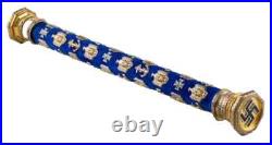 German Navy Field Marshal Baton Replica Blue Velvet with Gold Accents Boxed