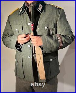 German Officer Field Police Replica Wool Tunic Jacket Size 42R WW2 WWII