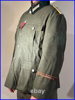 German Officer Field Police Replica Wool Tunic Jacket Size 42R WW2 WWII