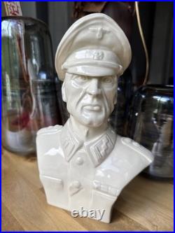 German Officer WW2 porcelain large bust / figurine
