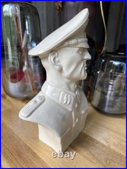 German Officer WW2 porcelain large bust / figurine