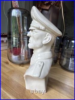 German Officer WW2 porcelain large bust / figurine