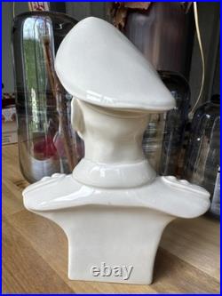 German Officer WW2 porcelain large bust / figurine