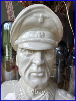 German Officer WW2 porcelain large bust / figurine