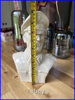 German Officer WW2 porcelain large bust / figurine