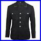 German Officers Gabardine Wool Black Tunic WW2 Repro Army Elite M32 Long Coat