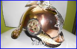 German Pickelhaube cuirassier's copper Garde du Corps Parade Eagle Helmet Stand