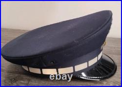 German Police Visor Cap Albert Kempf Baden-Württemberg Blue Hat Size 61 Wool