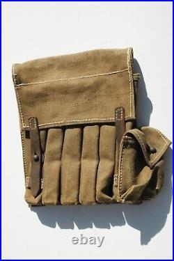 German Reproduction WWII MP40 6 Magazine Pouch Made from original materials
